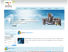 Tablet Screenshot of dhanaimpex.com
